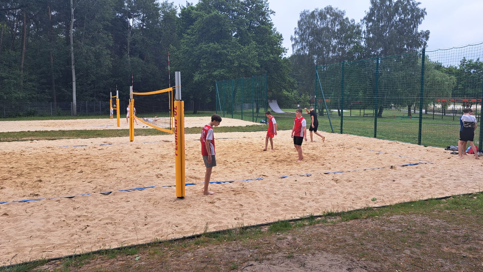 Uczniowie naszej szkoły w trakcie turnieju