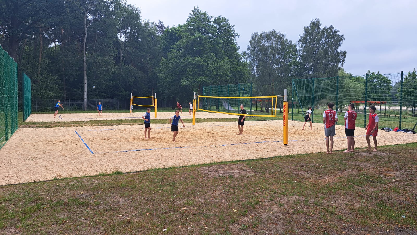Uczniowie naszej szkoły w trakcie turnieju