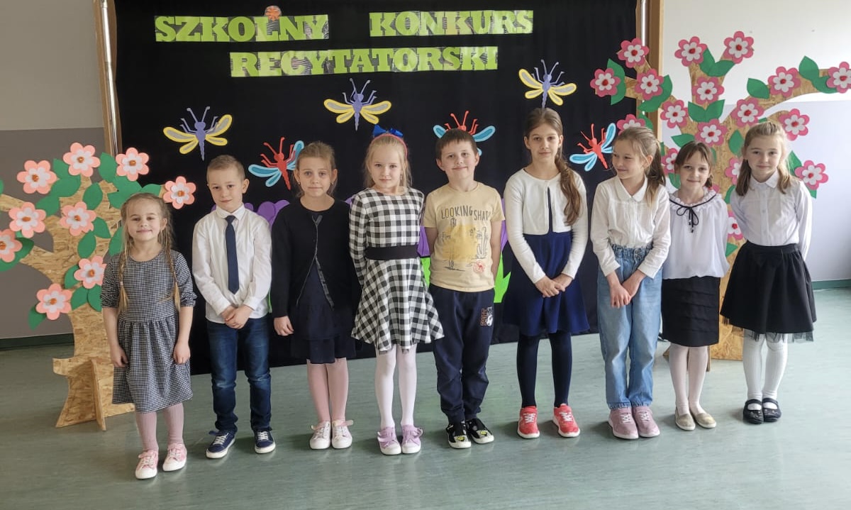 Szkolny konkurs recytatorski klas 1-3